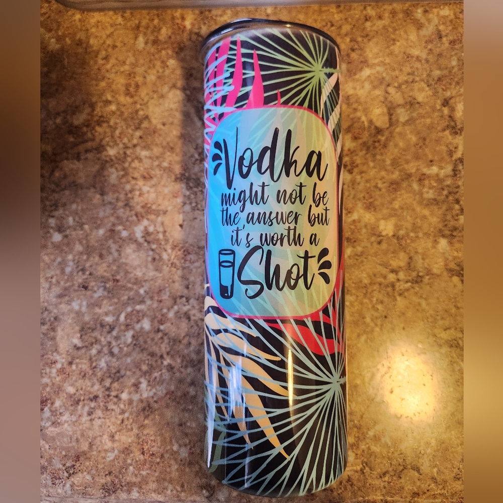 new vodka funny 20oz stainless steel Tumbler